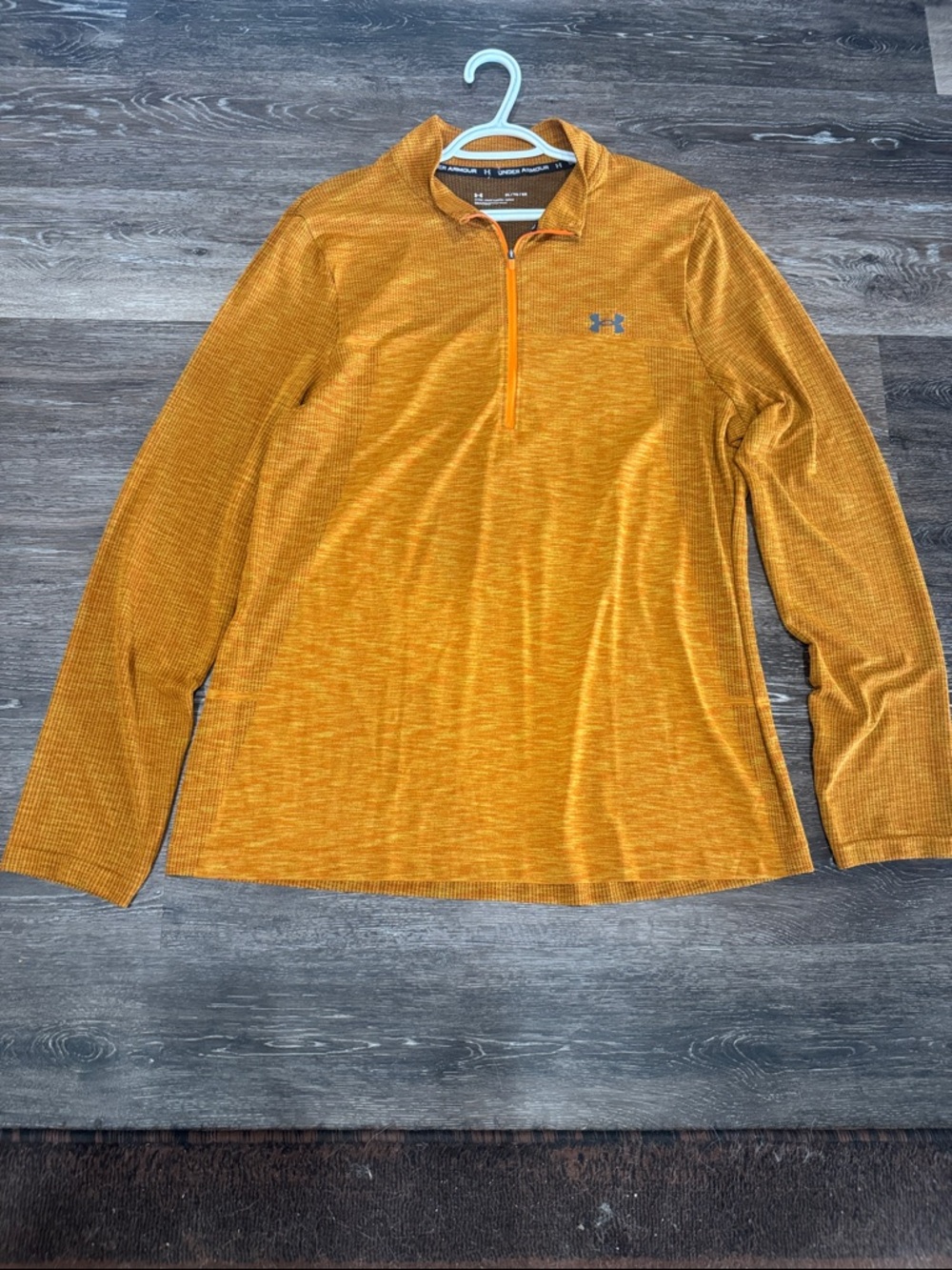 NWT Under Armour Men's Quarter-Zip Pullover - Golden Orange